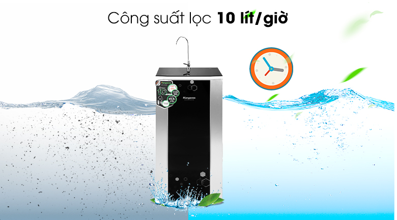 Công suất - Máy lọc nước RO Kangaroo KG3500AVTU 10 lõi