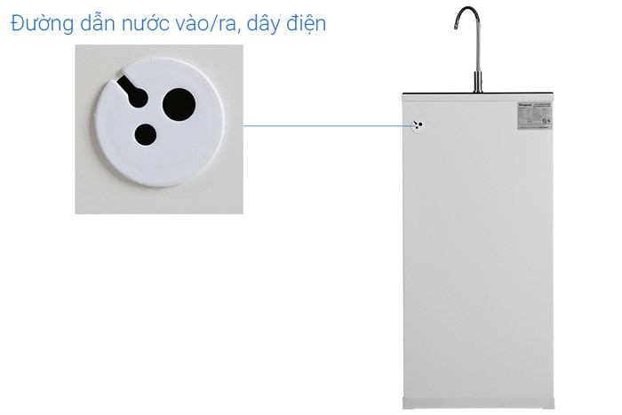 Máy lọc nước RO Hydrogen Kangaroo KG10G5VTU 10 lõi Màu Đen - Xám