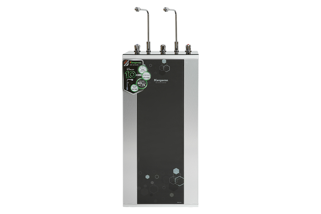 Máy lọc nước RO nóng nguội lạnh Hydrogen Kangaroo KG10A4VTU 10 lõi Màu Đen - Xám