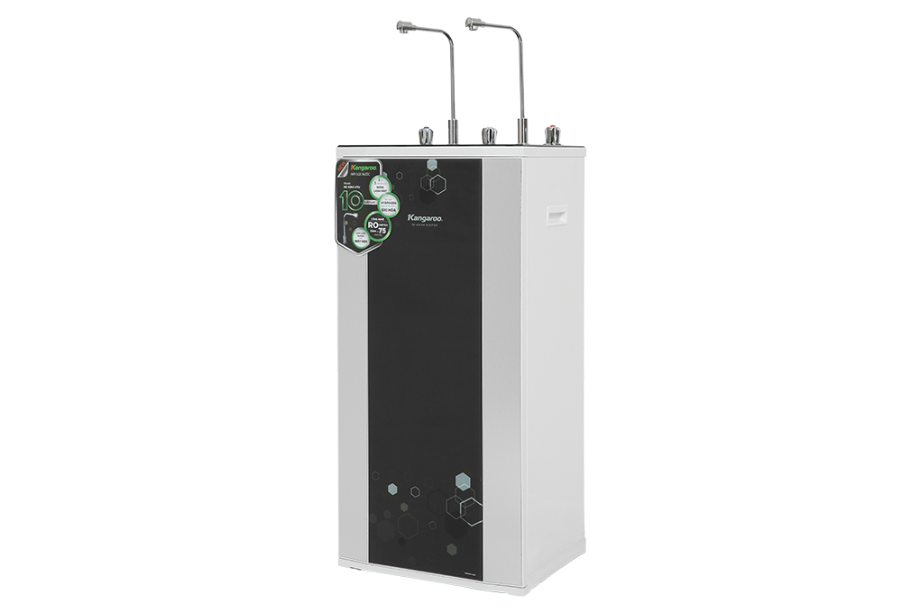 Máy lọc nước RO nóng nguội lạnh Hydrogen Kangaroo KG10A4VTU 10 lõi Màu Đen - Xám