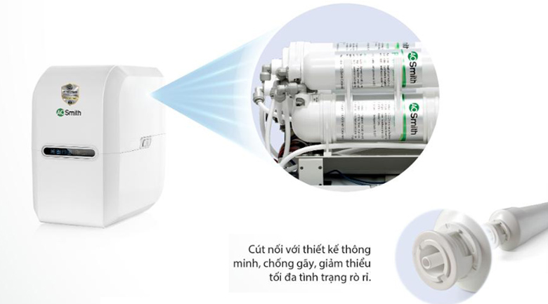 Thiết kế tiện dụng - Máy lọc nước RO Aosmith E2 5 lõi