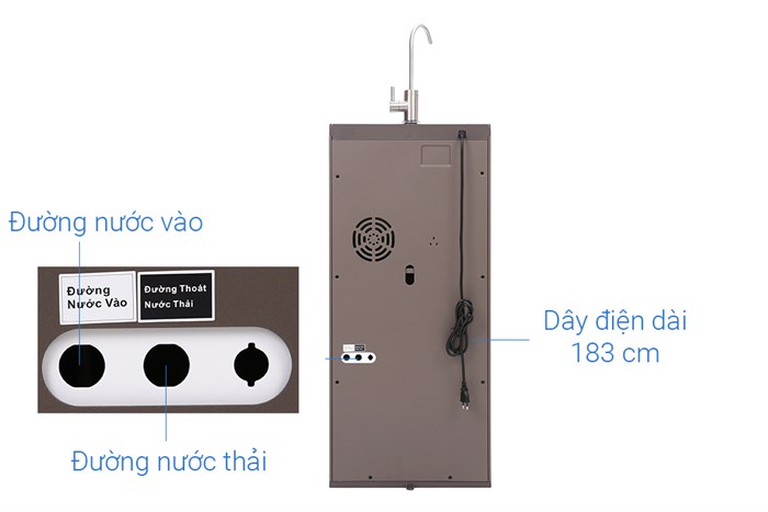 Máy lọc nước R.O Delites DES0520RO 5 lõi Màu Xám