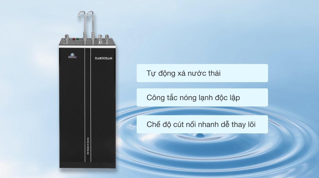 Máy lọc nước RO nóng nguội lạnh Daikiosan DXW-32709H 9 lõi