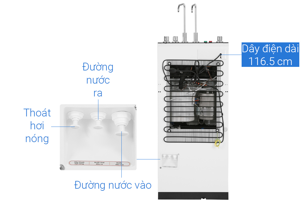 Máy lọc nước RO nóng nguội lạnh Daikiosan DXW-32709H 9 lõi chính hãng