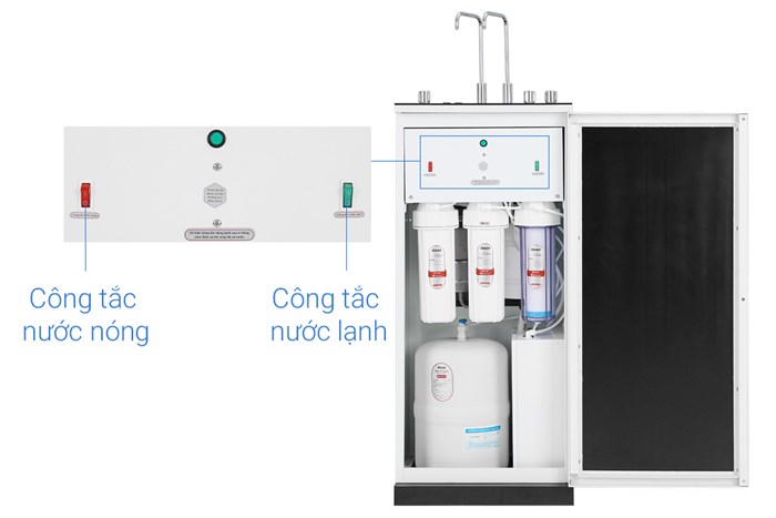 Máy lọc nước RO nóng nguội lạnh Daikiosan DXW-32709H 9 lõi Màu Đen
