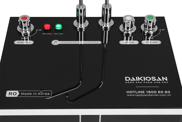 Máy lọc nước RO nóng nguội lạnh Daikiosan DXW-32709H 9 lõi Màu Đen