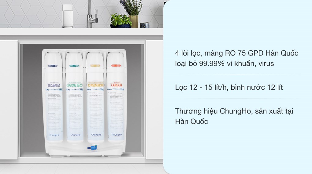 Máy lọc nước RO Chungho M9 4 lõi