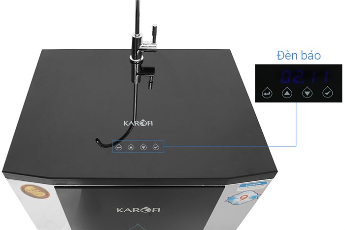 Máy lọc nước RO Karofi K9IQ-3S 9 lõi Màu Trắng - Đen