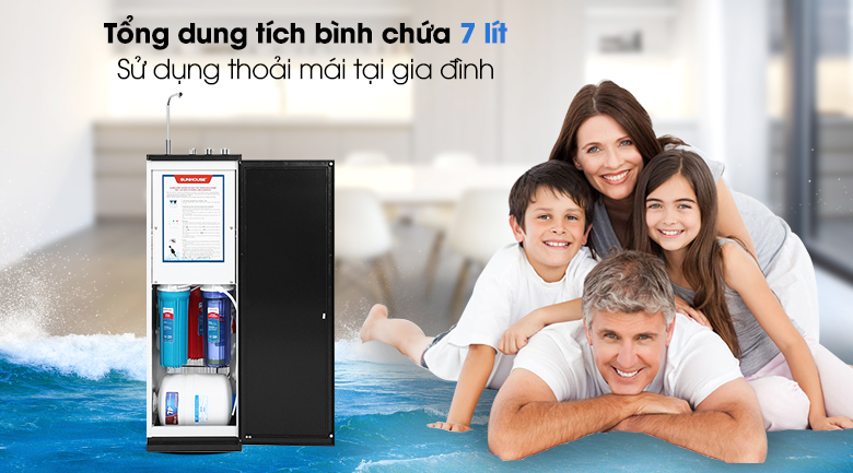 Máy lọc nước RO nóng nguội lạnh Sunhouse SHA76213CK 10 lõi - 4