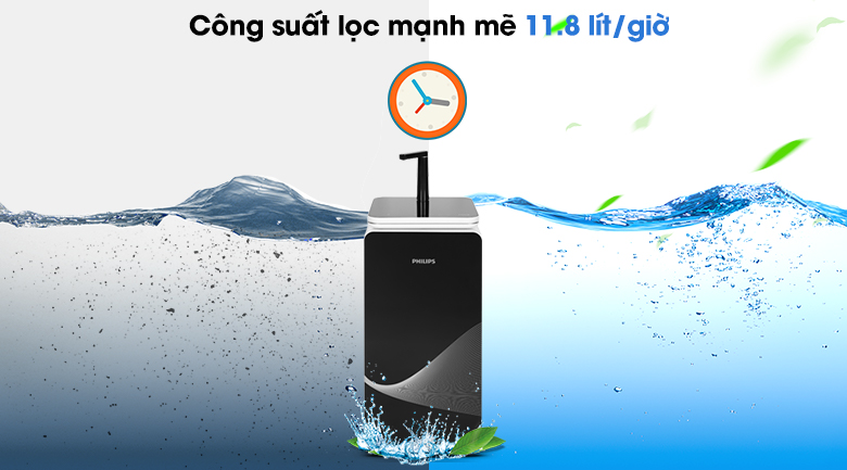 Máy lọc nước RO nóng nguội lạnh Philips ADD8980 6 lõi