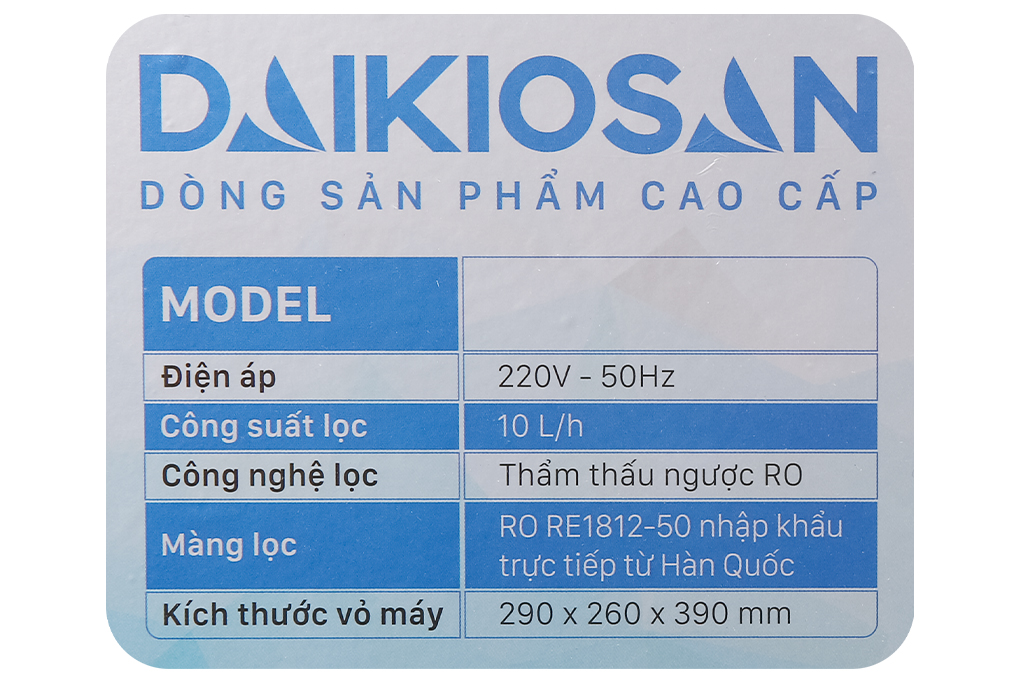 Siêu thị máy lọc nước RO Daikiosan DXW-44009D