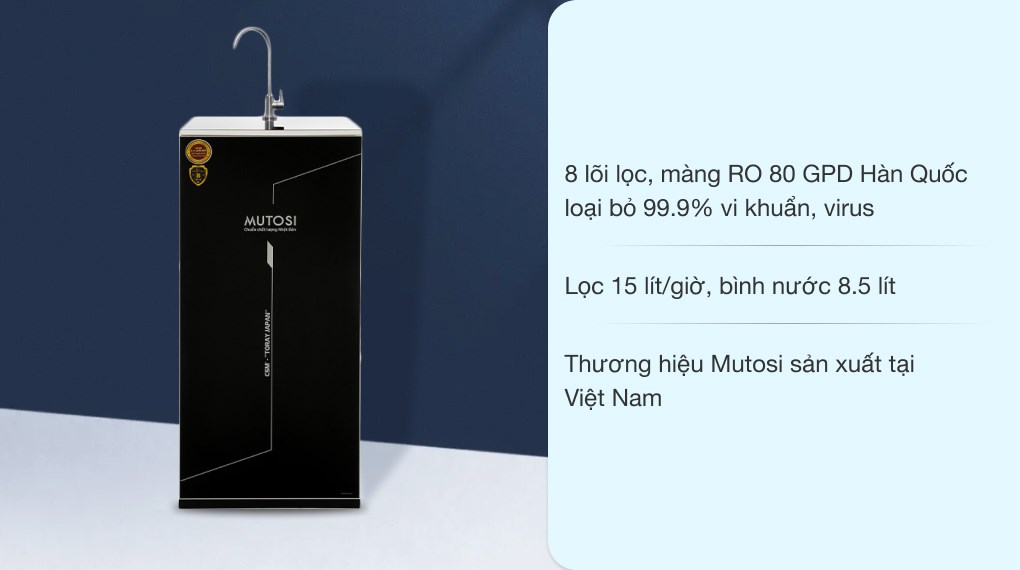 Máy lọc nước RO Mutosi MP-281M 8 lõi