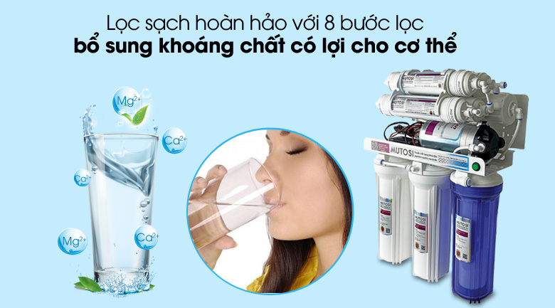 8 lõi - Máy lọc nước RO không vỏ MUTOSI MP-281 8 lõi