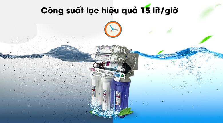 Công suất mạnh mẽ - Máy lọc nước RO không vỏ MUTOSI MP-281 8 lõi