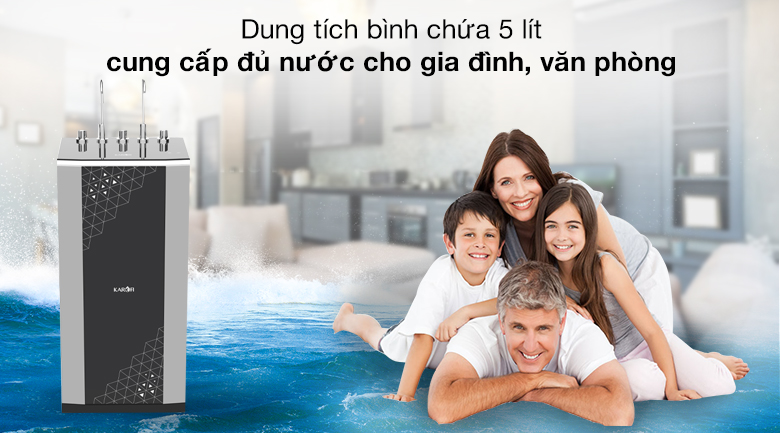 Dung tích - Máy lọc nước RO nóng lạnh Karofi KAD-D950