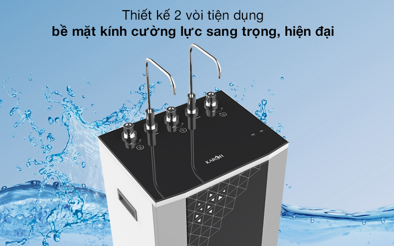 Thiết kế 2 vòi - Máy lọc nước RO nóng lạnh Karofi KAD-D950