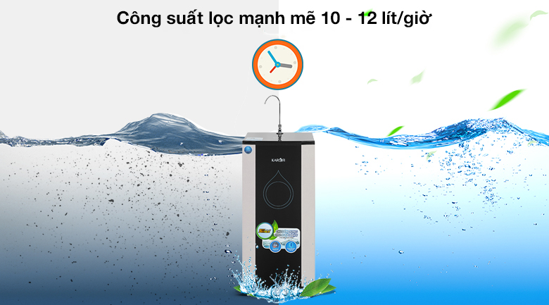 Máy lọc nước RO nước mặn, nước lợ Karofi KBW-100 - Công suất lọc 10 - 12 lít/giờ
