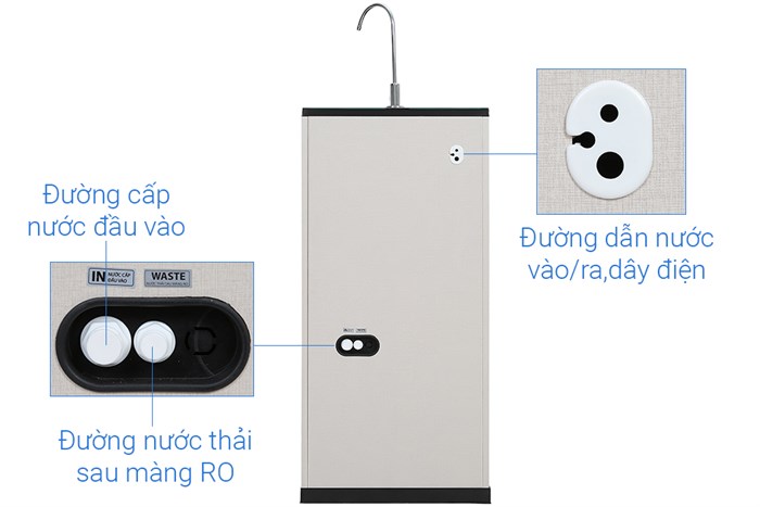 Máy lọc nước RO nước mặn, nước lợ Karofi KBW-100 10 lõi Màu Đen