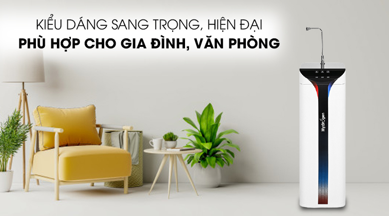 Kiểu dáng hiện đại - Máy lọc nước RO nóng lạnh hydrogen ion kiềm Kangaroo KG10A6S 7 lõi.