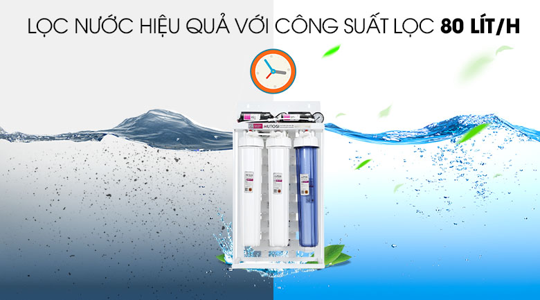 lọc Máy lọc nước RO Bán công nghiệp MUTOSI MP-80 9 lõi