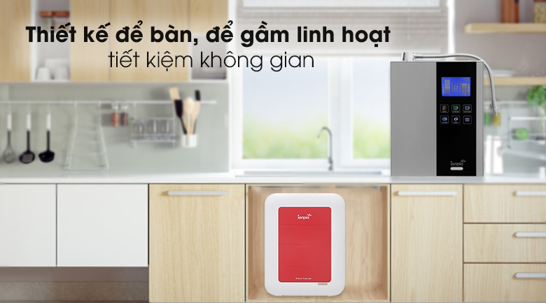 Thiết kế của máy lọc nước Máy lọc nước Ion kiềm Ionpia 5100 5 lõi