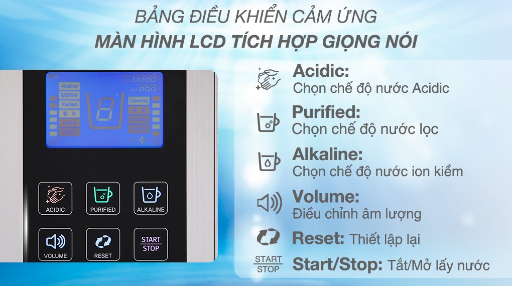 Máy lọc nước điện giải ion kiềm IONPIA 5100 5 lõi 7 tấm điện cực