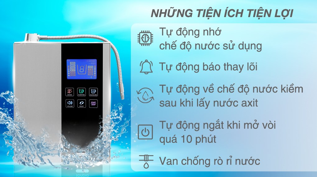 Máy lọc nước điện giải ion kiềm IONPIA 5100 5 lõi 7 tấm điện cực