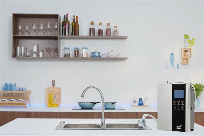 Máy lọc nước điện giải ion kiềm IONPIA 5100 5 lõi 7 tấm điện cực Màu Bạc