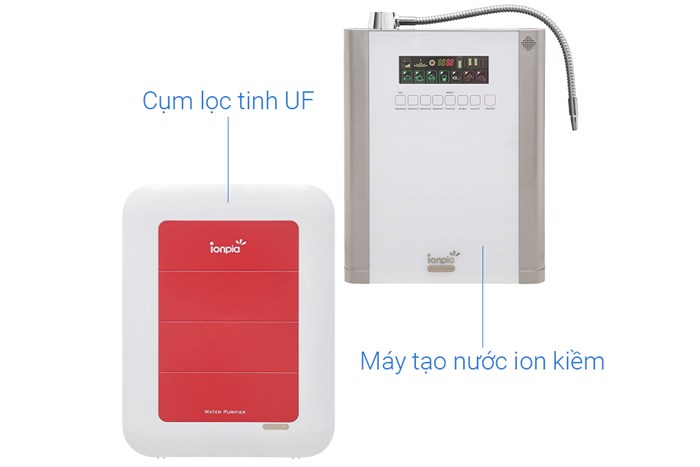 Máy lọc nước điện giải ion kiềm IONPIA 5250 5 lõi 5 tấm điện cực Màu Xám