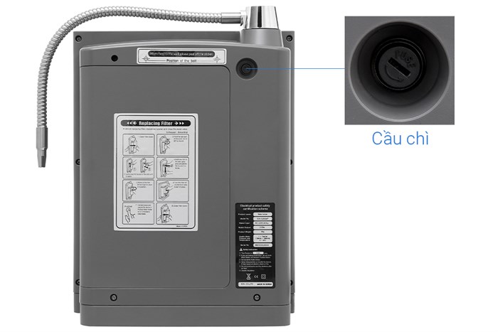 Máy lọc nước điện giải ion kiềm IONPIA 5250 5 lõi 5 tấm điện cực Màu Xám