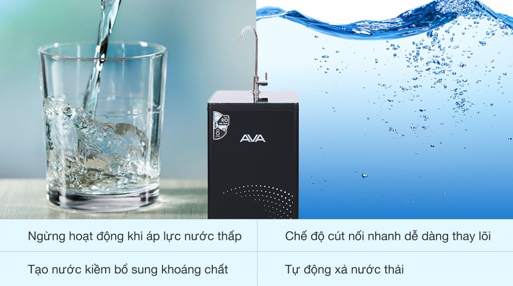 Máy lọc nước RO AVA LNT001 8 lõi