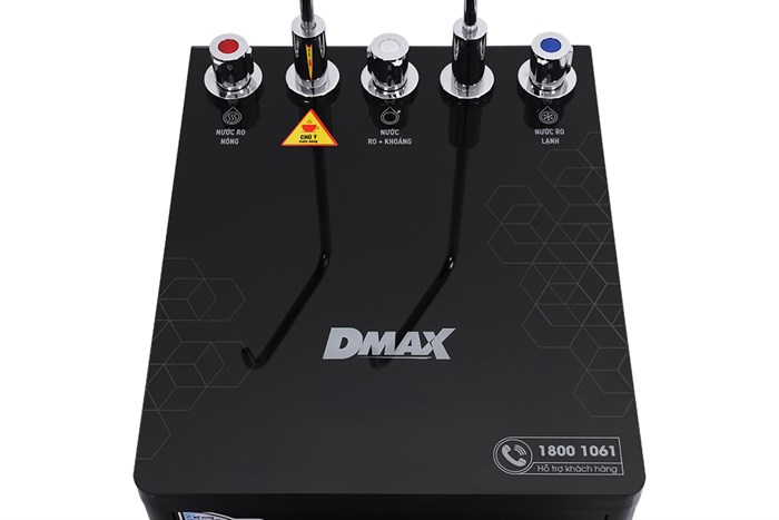 Máy lọc nước RO nóng nguội lạnh Dmax LNT003 10 lõi Màu Đen
