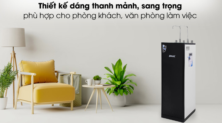 Mỏng gọn, sang trọng - Máy lọc nước nóng lạnh RO DMAX LNT003 10 lõi