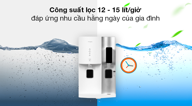 Máy lọc nước nguội lạnh RO ChungHo CHP-2321D 3 lõi - Công suất lọc 12 - 15 lít/giờ