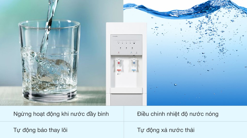 Máy lọc nước RO nóng nguội lạnh ChungHo CHP-3800ST1 4 lõi