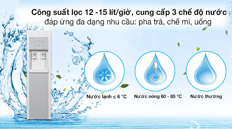 Chế độ nước - Máy lọc nước RO nóng lạnh ChungHo CHP-3800ST1 4 lõi