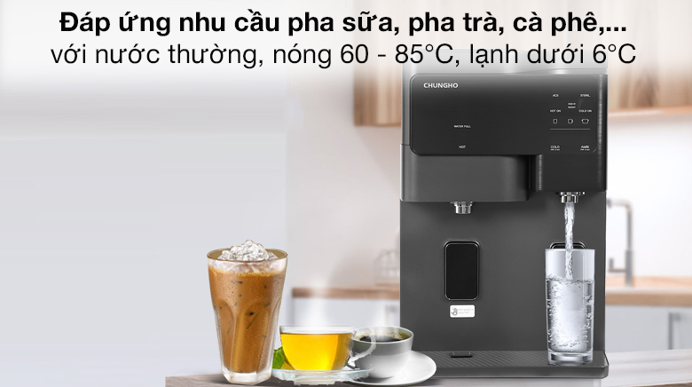 Đáp ứng nhu cầu sử dụng - Máy lọc nước RO nóng lạnh ChungHo GWP-60C9560M 3 lõi