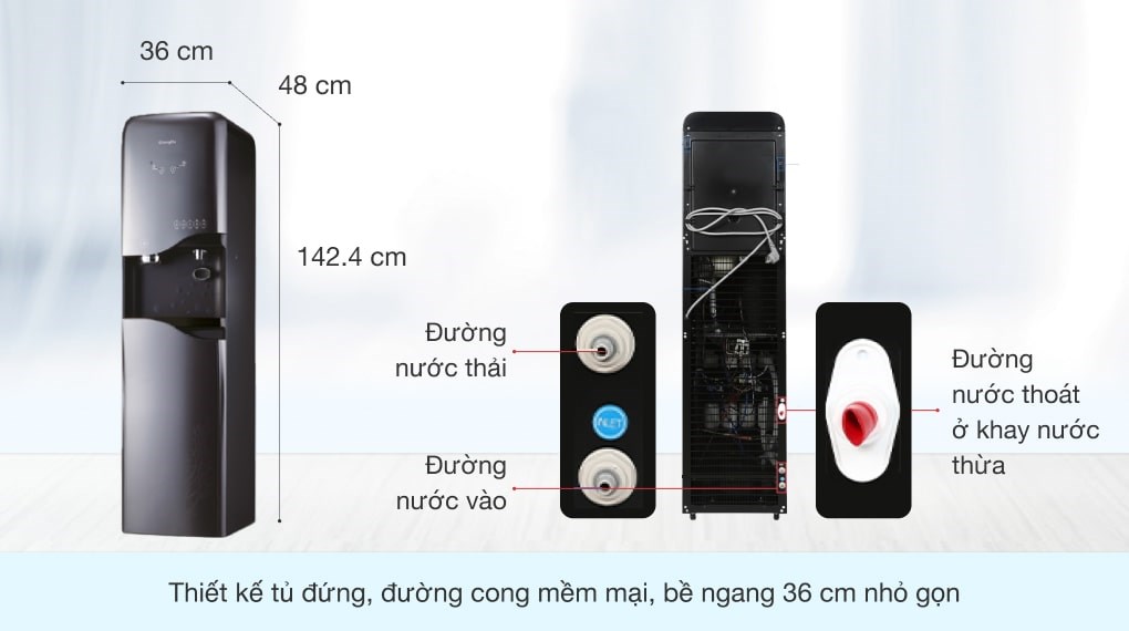 Máy lọc nước RO nóng nguội lạnh, làm đá ChungHo CHP-5380S2 4 lõi