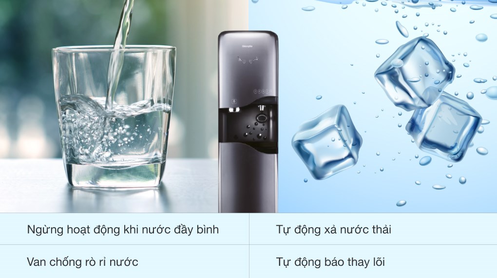 Máy lọc nước RO nóng nguội lạnh, làm đá ChungHo CHP-5380S2 4 lõi