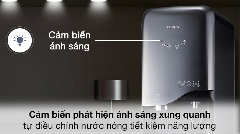 Cảm biến ánh sáng - Máy lọc nước RO nóng lạnh ChungHo CHP-5380S2 4 lõi 