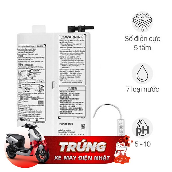 Máy lọc nước điện giải ion kiềm Panasonic TK-AB50