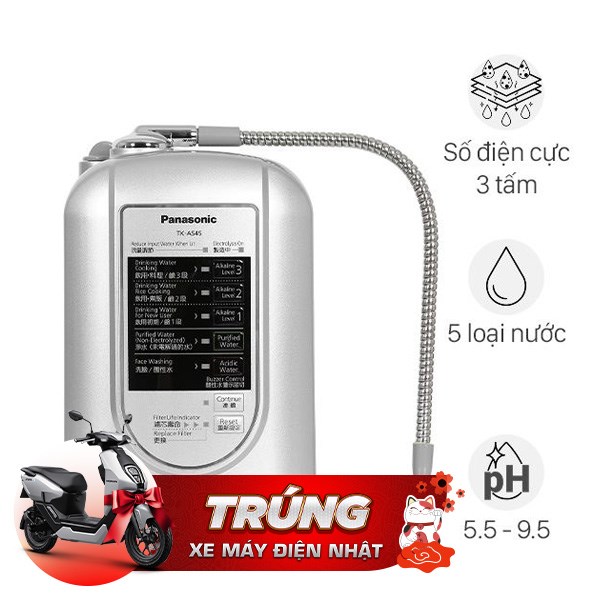 Máy lọc nước điện giải ion kiềm Panasonic TK-AS45