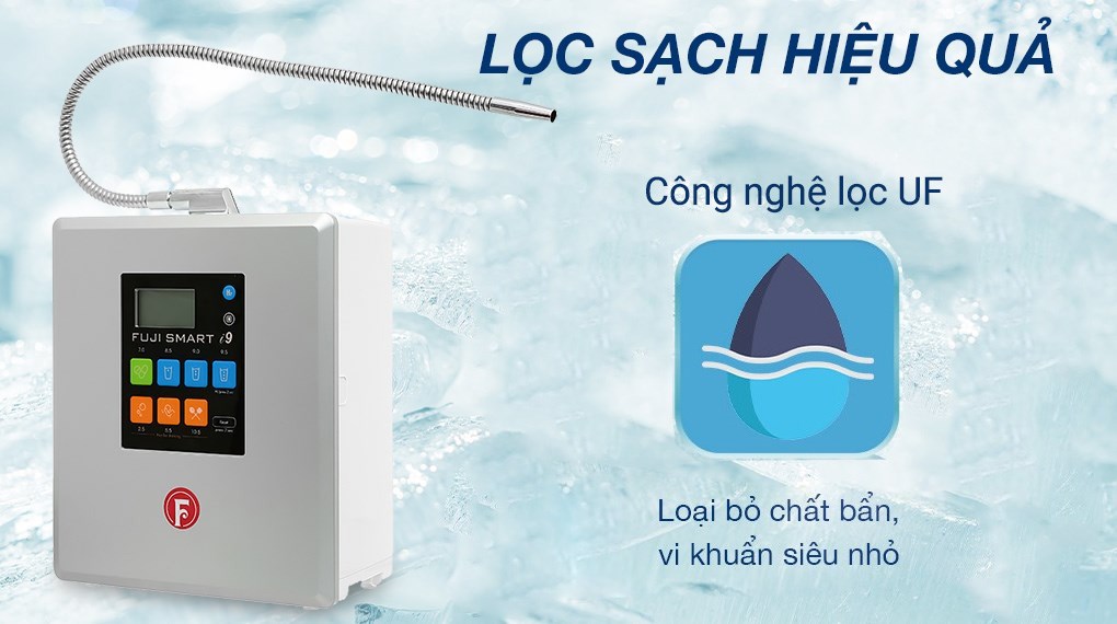 Máy lọc nước điện giải ion kiềm Fuji Smart i9 10 tấm điện cực