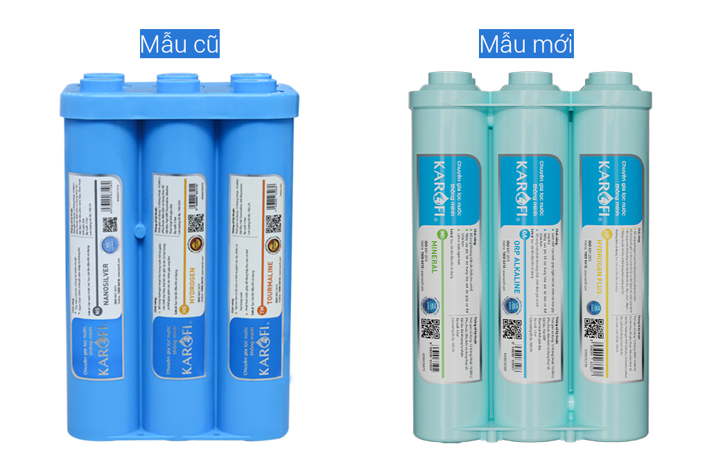 Máy lọc nước RO nóng nguội lạnh Hydrogen Karofi KAD-D66 11 lõi Màu Đen