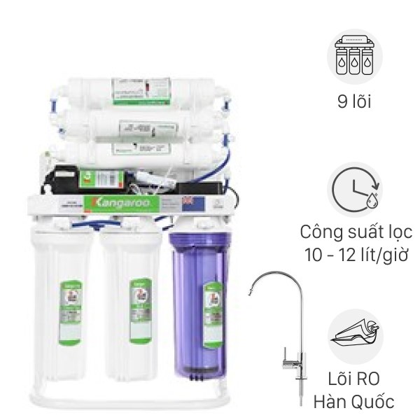 Máy Lọc Nước Ro Hydrogen Kangaroo Kgrp09Hq 9 Lõi