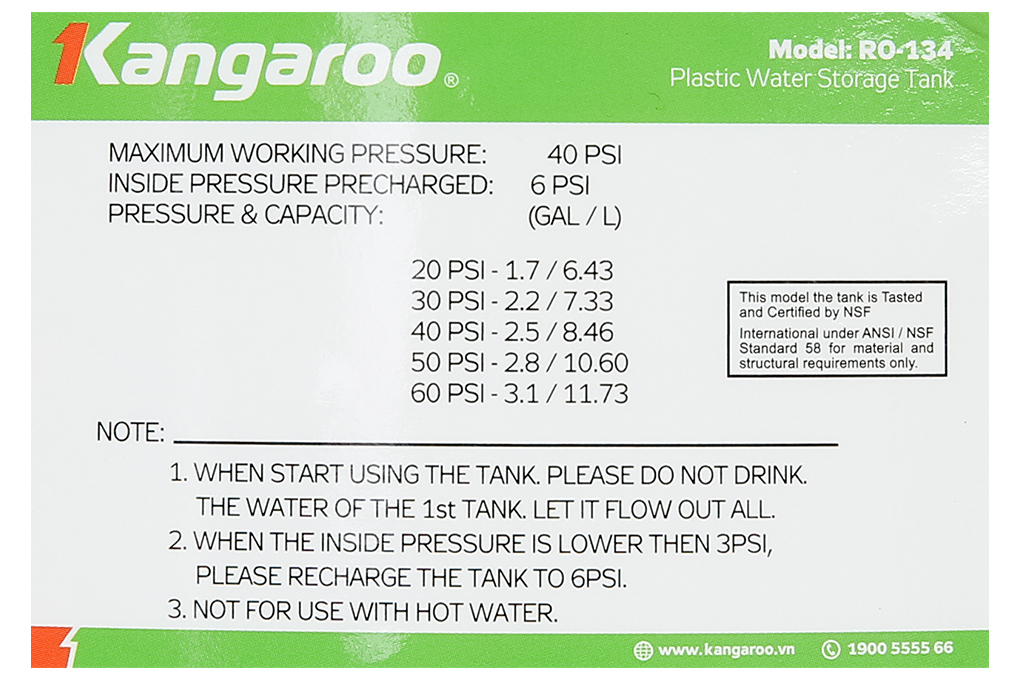 Siêu thị máy lọc nước RO Kangaroo Hydrogen KGRP09HQ 9 lõi
