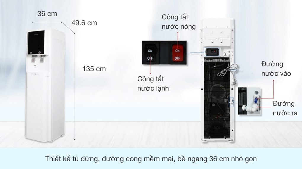 Máy lọc nước RO nóng lạnh Cuckoo CP-QRP2001SW 4 lõi