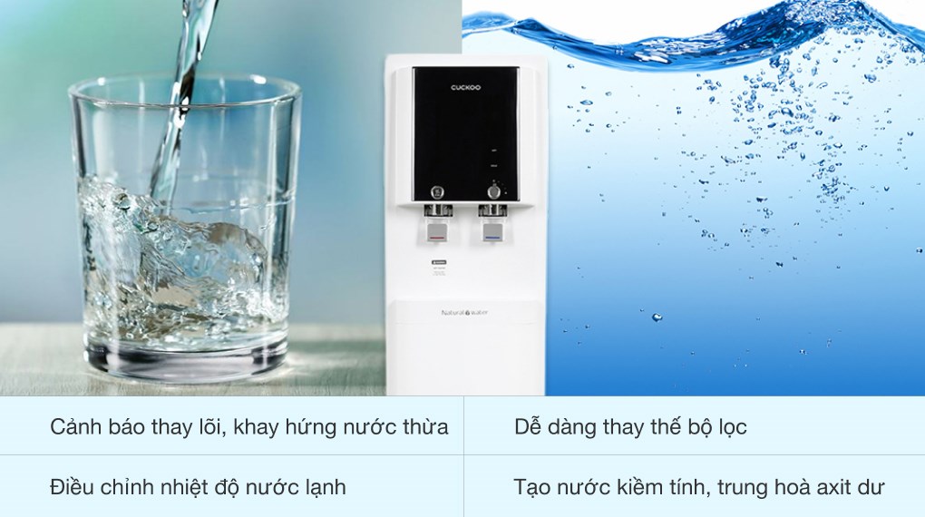 Máy lọc nước RO nóng lạnh Cuckoo CP-QRP2001SW 4 lõi