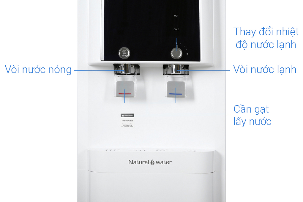 Máy lọc nước RO nóng lạnh Cuckoo CP-QRP2001SW 4 lõi Màu Trắng - Xám
