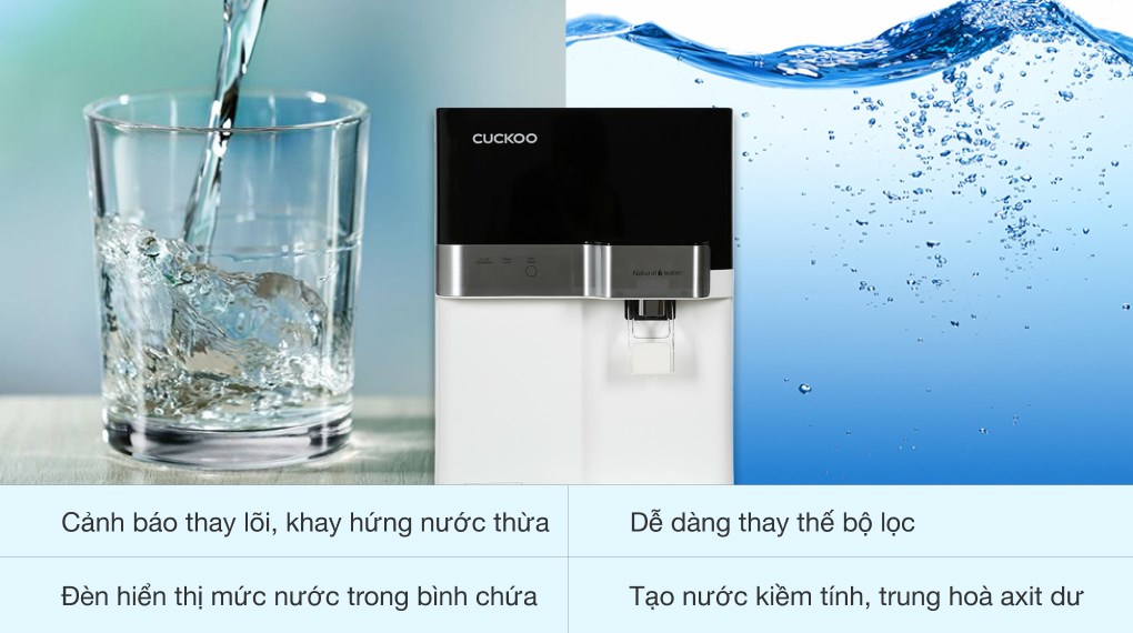 Máy lọc nước RO Cuckoo CP-RRP702MBK 4 lõi